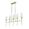 Z-Lite Emily 5 Light Island, Rubbed Brass & Off White 3033-5L-RB - alternate 8